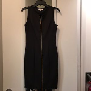 Calvin Klein Gold Zipper Dress